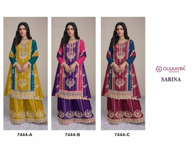 Sabina By Gulkayra Real Chinon Heavy Wedding Salwar Suits Wholesale Online